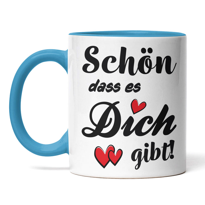 Charmante Tasse "Schön, dass es dich gibt" – Liebevolle Geschenkidee