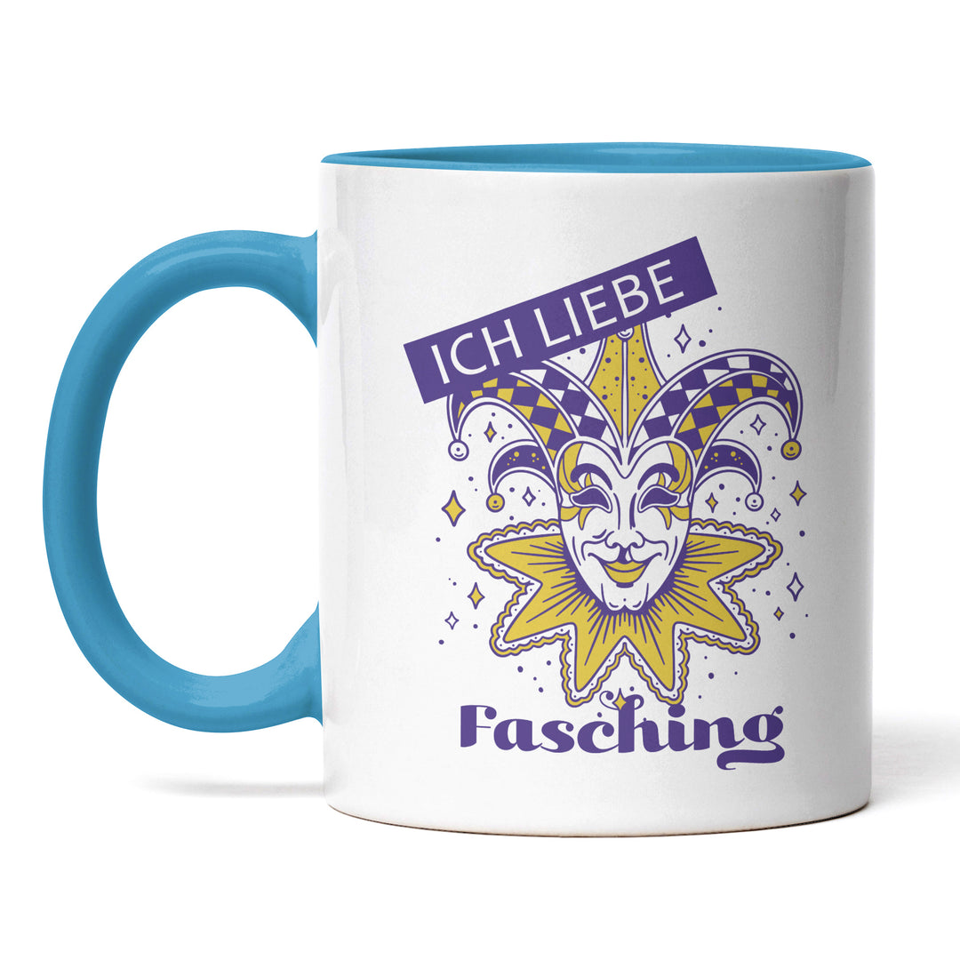 Lustige Tasse "Liebe Fasching" – Geschenkidee für Karnevalisten
