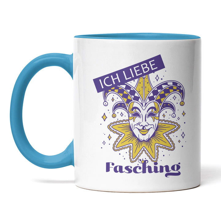 Lustige Tasse "Liebe Fasching" – Geschenkidee für Karnevalisten
