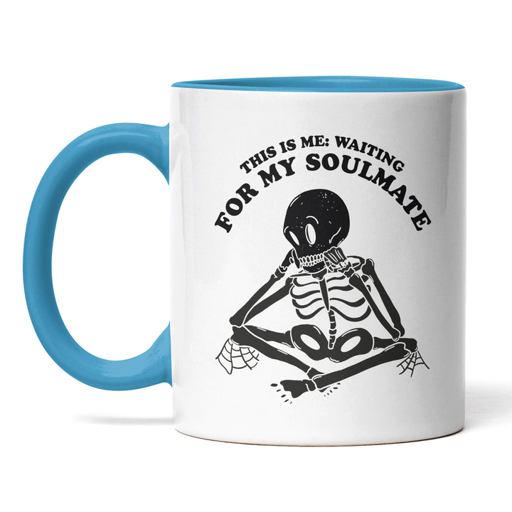 Lustige Tasse "Waiting for Soulmate" – Witzige Geschenkidee