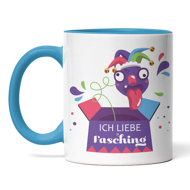 Lustige Tasse "Liebe Fasching" – Geschenkidee für Karnevalisten