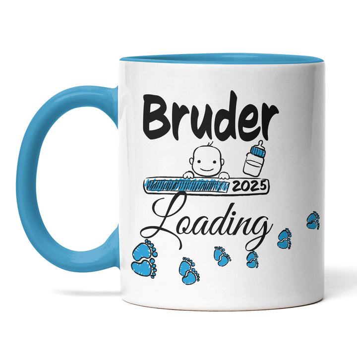 Lustige Tasse "Bruder Loading" – Charmantes Geschenk für werdende Brüder