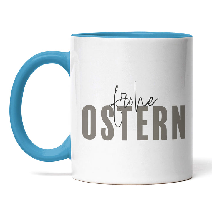 Minimalistische Tasse "Frohe Ostern" – Stilvolles Geschenk für Ostern