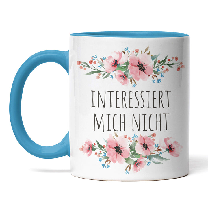 Tasse "Interessiert mich nicht" – Lustige Sarkasmus-Tasse für Büro & Alltag