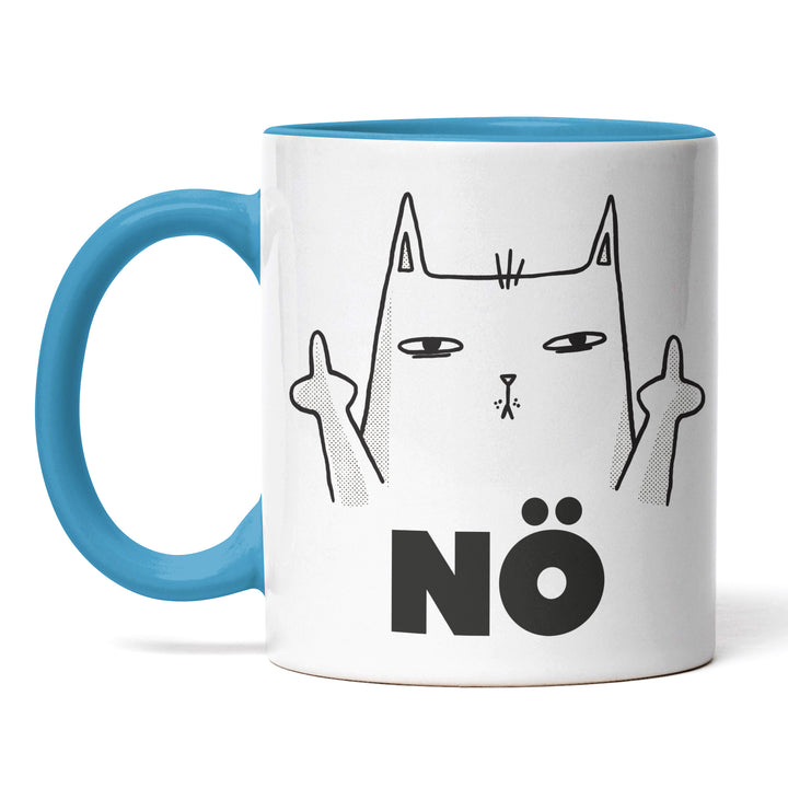 Lustige Tasse "Nö" – Freches Geschenk mit Katzenmotiv