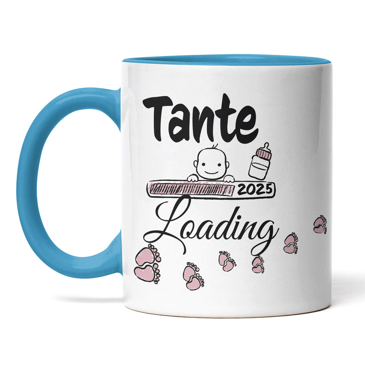 Lustige Tasse "Tante Loading" – Charmantes Geschenk für werdende Tanten