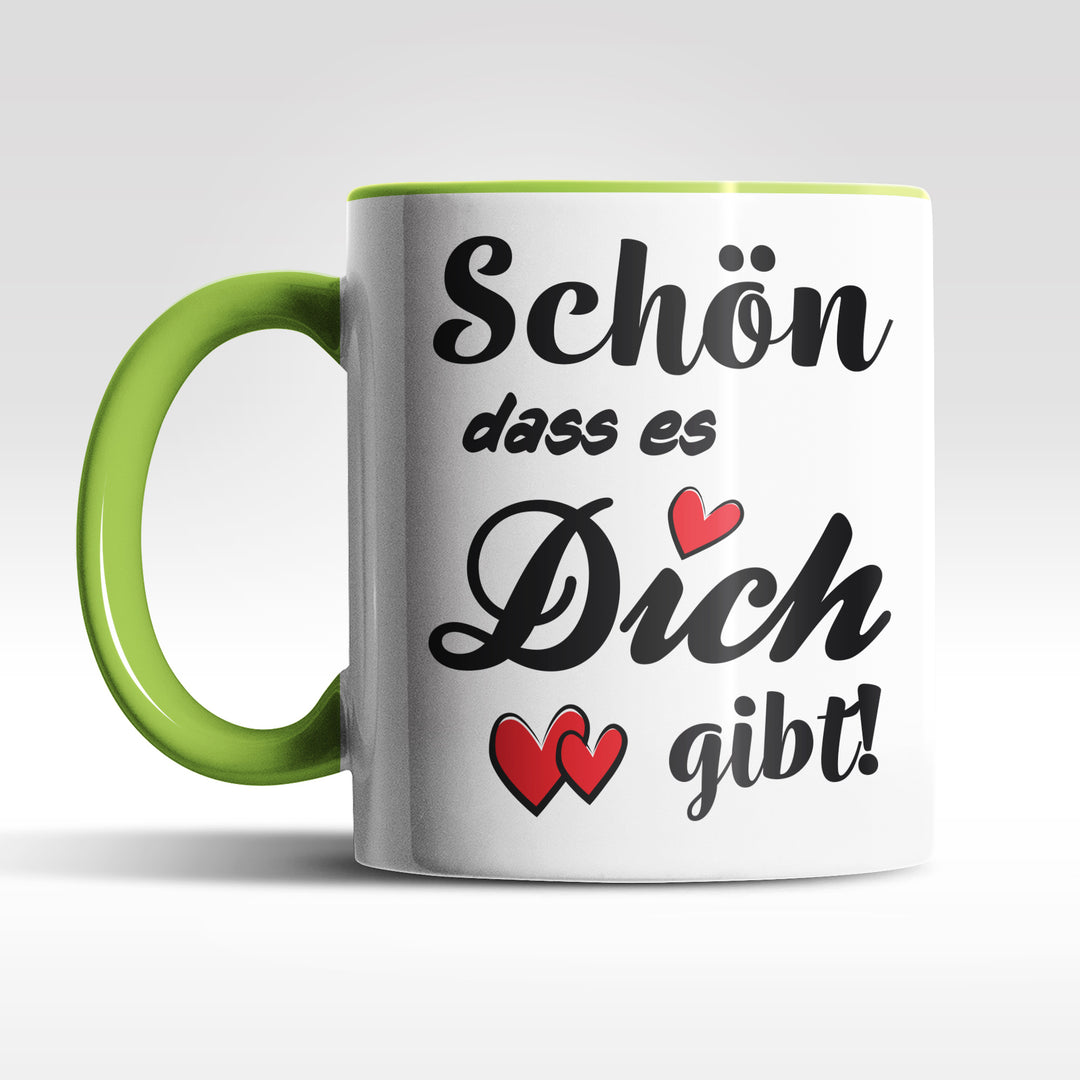 Charmante Tasse "Schön, dass es dich gibt" – Liebevolle Geschenkidee