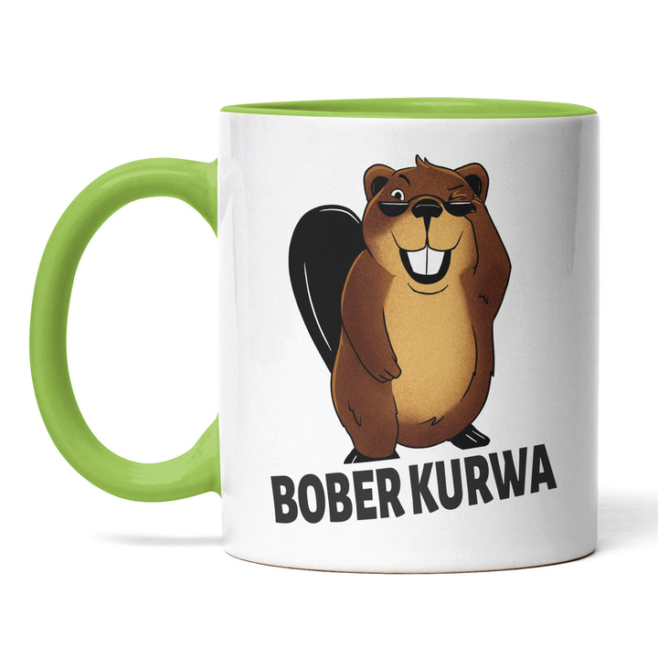 Lustige Tasse "Bober Kurwa" – Humorvolles Geschenk für jeden Anlass