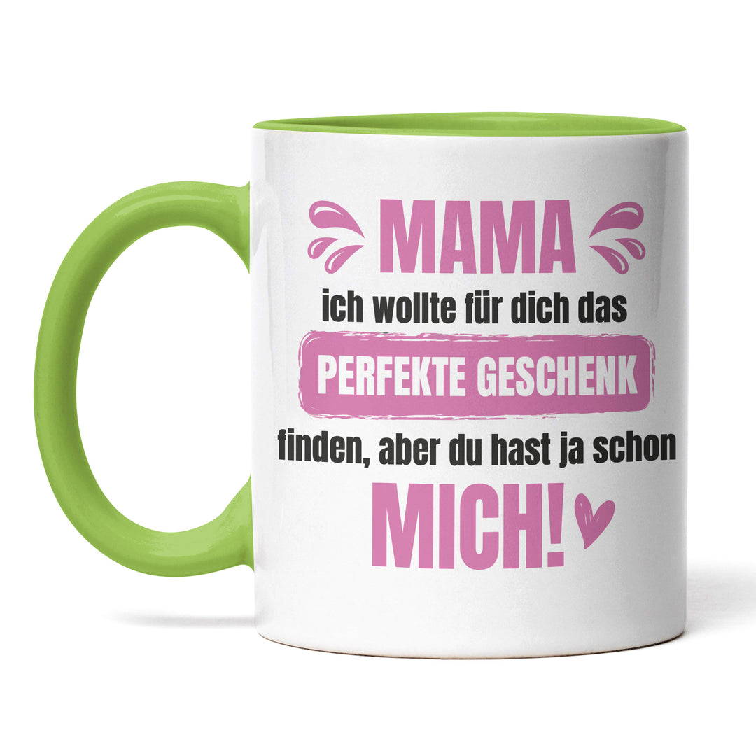 Lustige Tasse "Mama, das perfekte Geschenk" – Charmantes Geschenk für Mütter