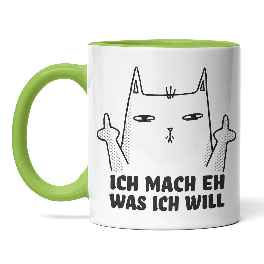 Lustige Tasse "Mache was ich will" – Freches Geschenk mit Katzenmotiv