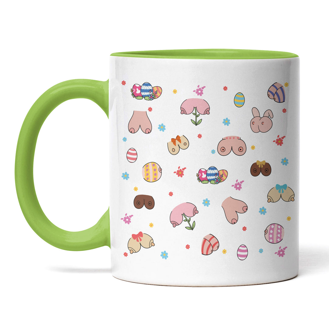 Lustige Tasse "Easter - Boobs" – Perfekt für freche Osterüberraschungen