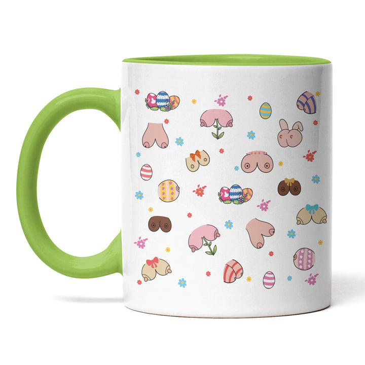 Lustige Tasse "Easter - Boobs" – Perfekt für freche Osterüberraschungen