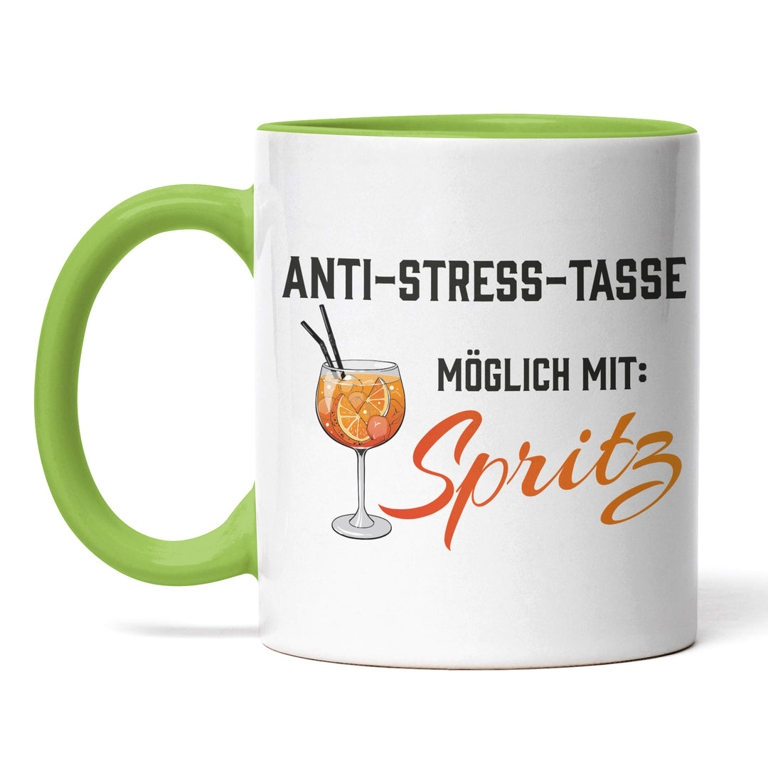 Lustige Tasse "Anti Stress Spritz" – Humorvolles Geschenk für Aperol-Fans