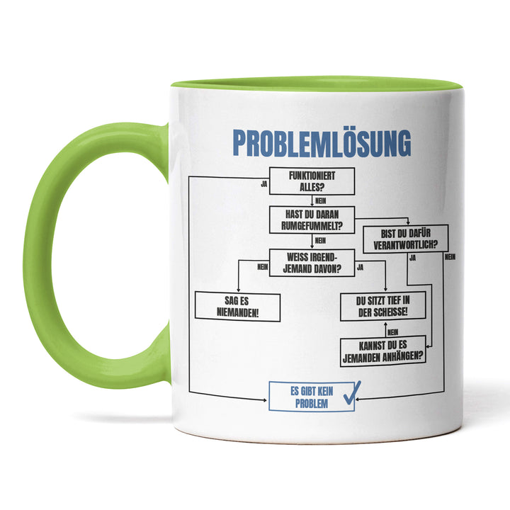 Tasse "Problemlösung" – Perfekt für Büro & Homeoffice, Lustige Geschenkidee
