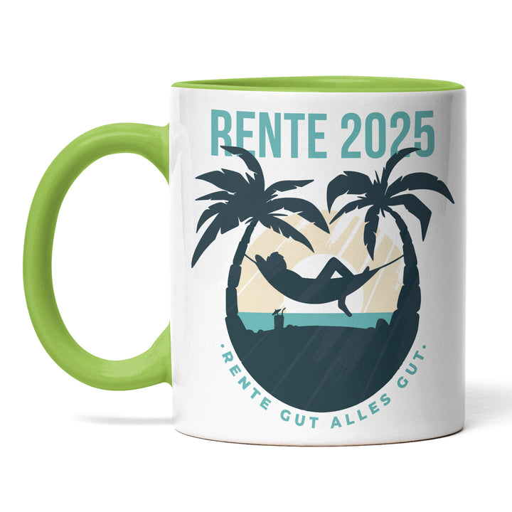 Tasse "Rente gut, alles gut" – Perfektes Geschenk für entspannte Rentner