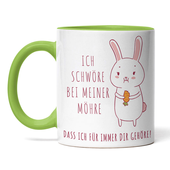 Lustige Tasse "Schwöre bei meiner Möhre" – Witziges Geschenk für Karotten-Fans