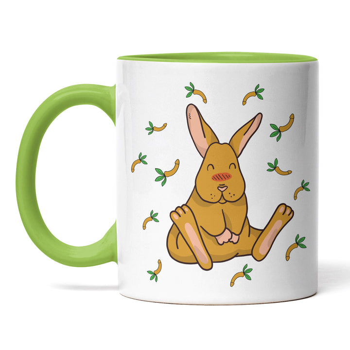 Lustige Tasse "Hase mit Penis-Möhren" – Freches Geschenk für Humorvolle