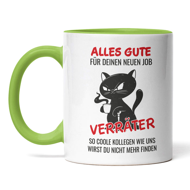 Lustige Tasse "Alles Gute Verräter" – Humorvolles Abschiedsgeschenk für Kollegen