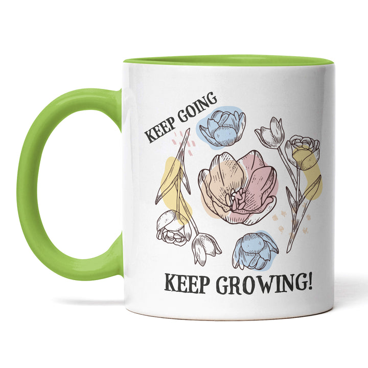 Tasse "Keep Going, Keep Growing" – Perfekte Motivation für den Alltag