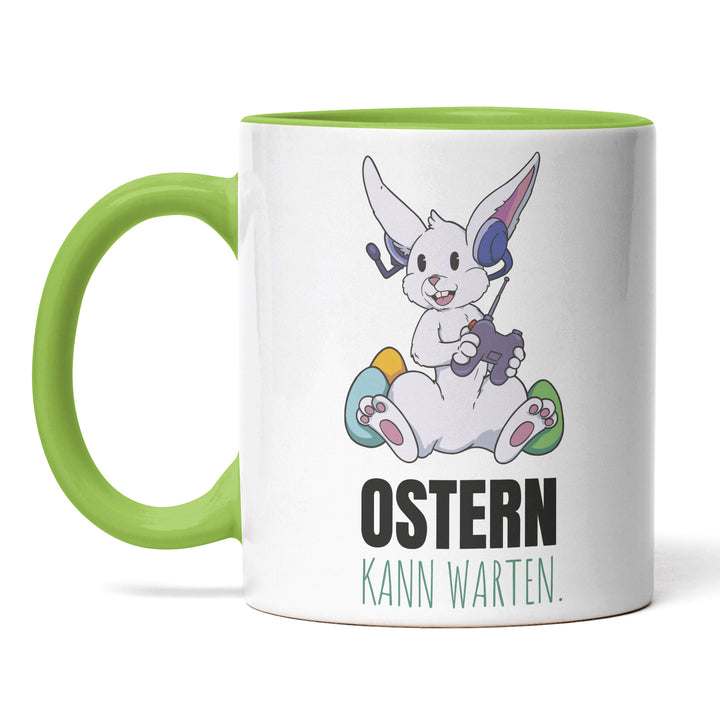 Lustige Gaming-Tasse "Ostern kann warten" – Perfekt für Gamer