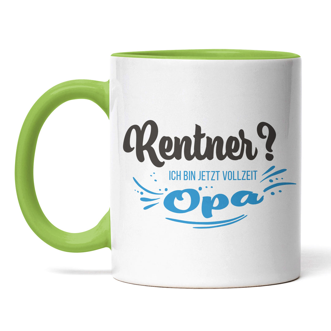 Tasse "Rentner, Vollzeit Opa" – Perfekte Geschenk-Tasse für stolze Großväter