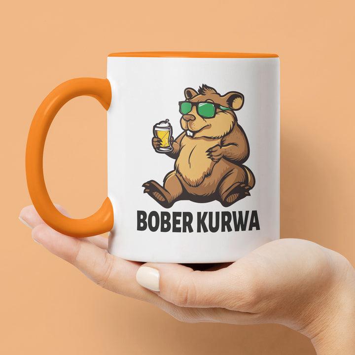 Lustige Tasse "Bober Kurwa" – Humorvolles Geschenk für jeden Anlass