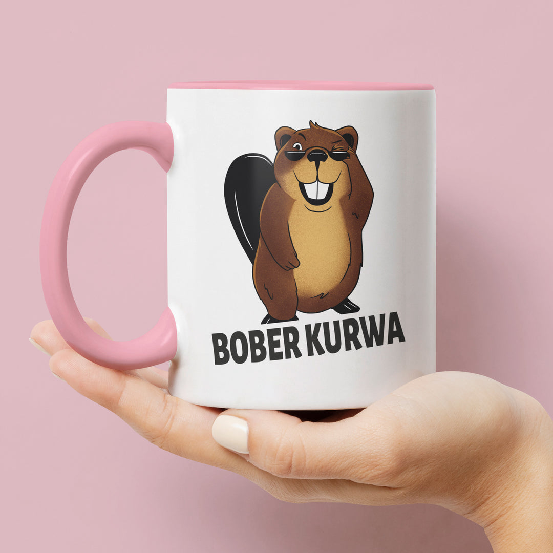 Lustige Tasse "Bober Kurwa" – Humorvolles Geschenk für jeden Anlass