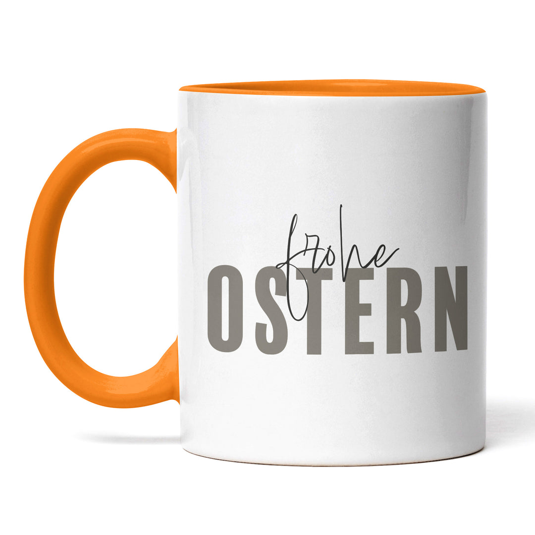 Minimalistische Tasse "Frohe Ostern" – Stilvolles Geschenk für Ostern