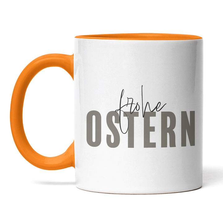 Minimalistische Tasse "Frohe Ostern" – Stilvolles Geschenk für Ostern