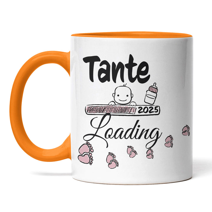 Lustige Tasse "Tante Loading" – Charmantes Geschenk für werdende Tanten