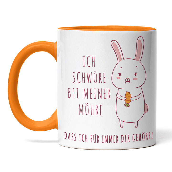 Lustige Tasse "Schwöre bei meiner Möhre" – Witziges Geschenk für Karotten-Fans