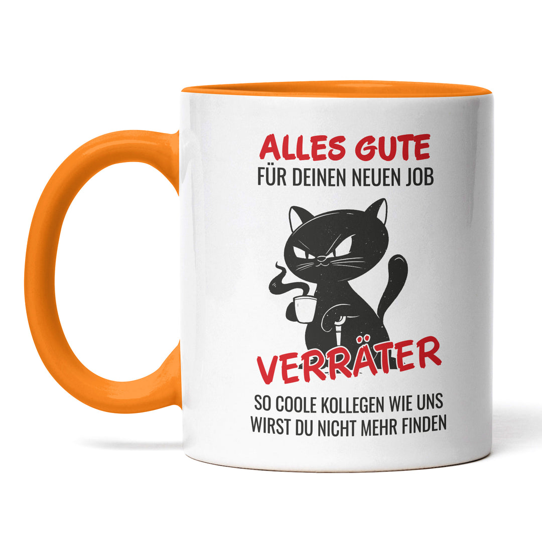 Lustige Tasse "Alles Gute Verräter" – Humorvolles Abschiedsgeschenk für Kollegen