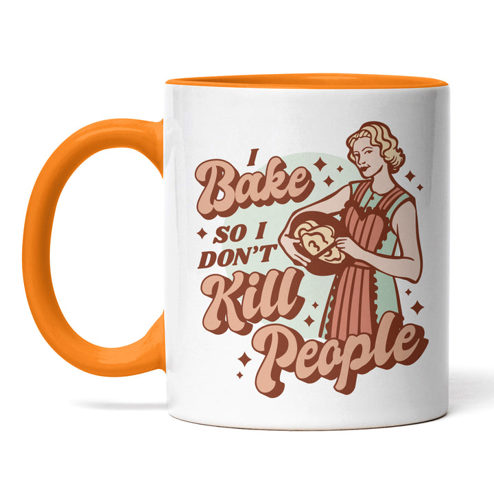 Lustige Tasse "Bake So Don’t Kill" – Witziges Geschenk für Backfans