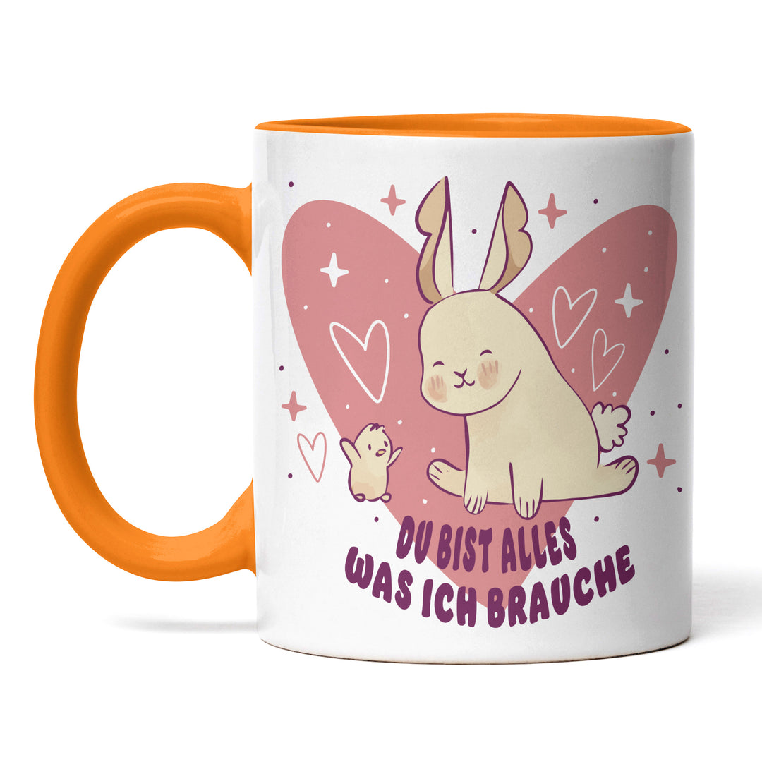 Tasse "Alles was ich brauche" – Motivierende Tasse für den Alltag