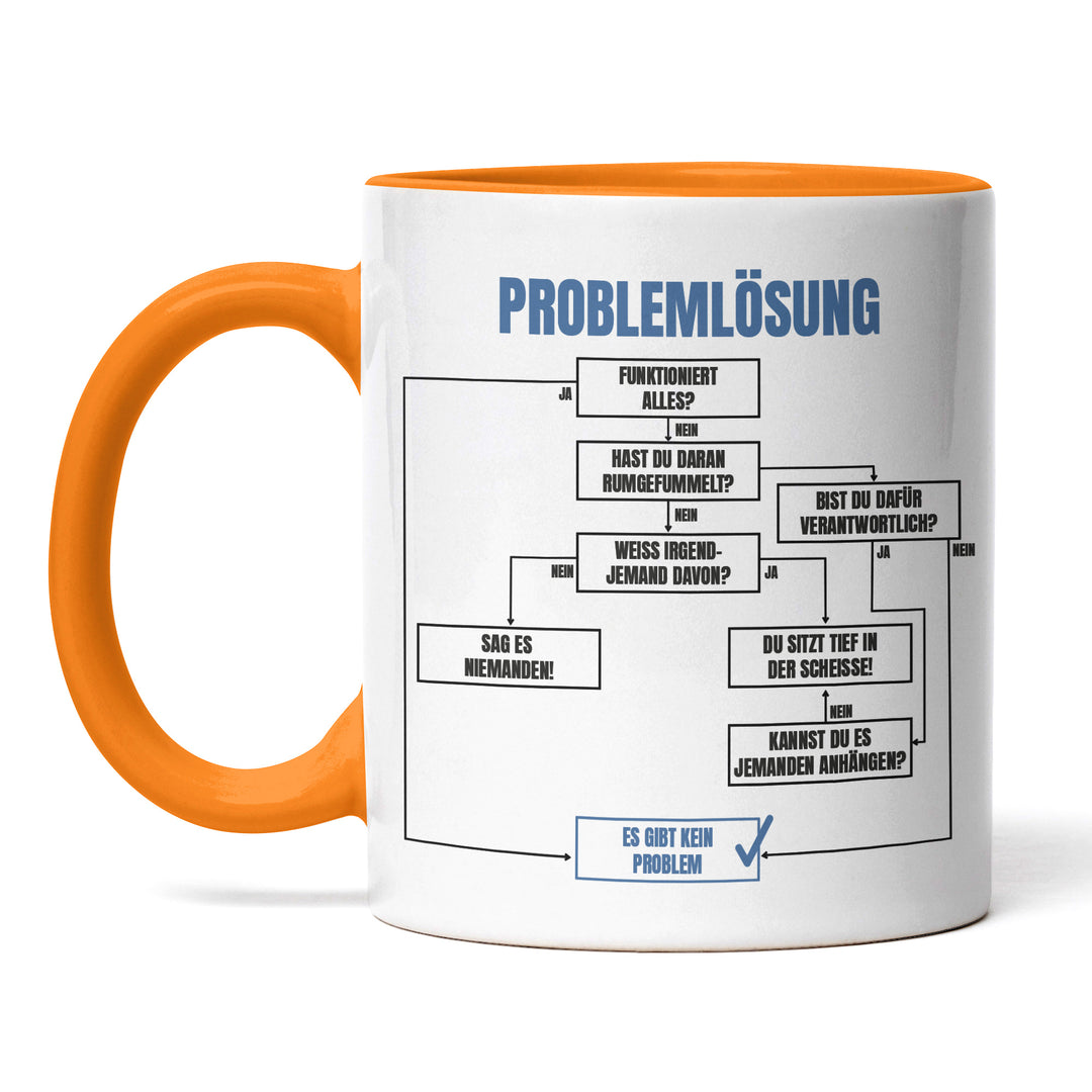 Tasse "Problemlösung" – Perfekt für Büro & Homeoffice, Lustige Geschenkidee