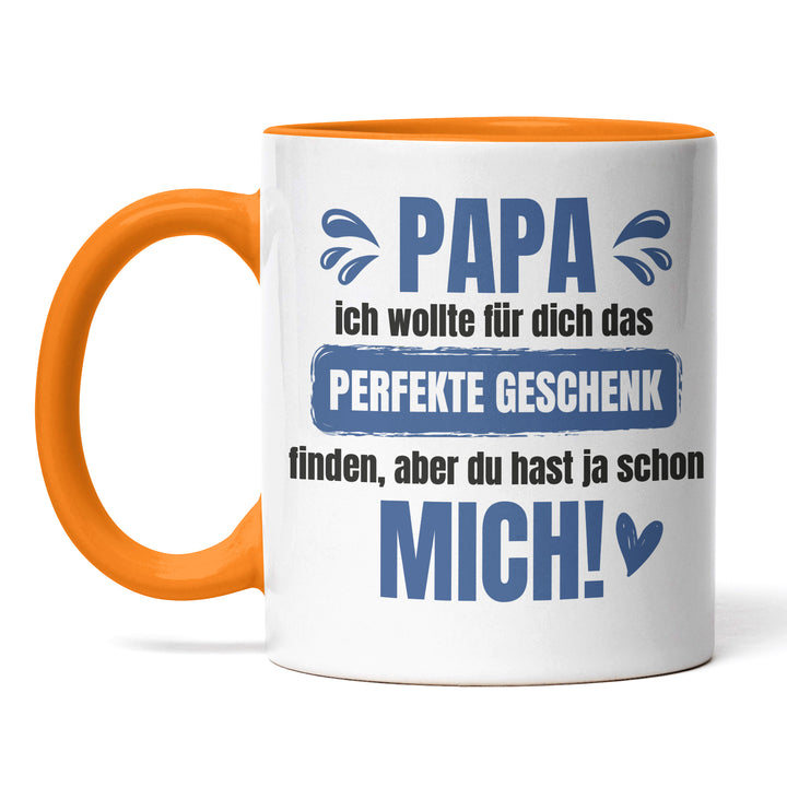Lustige Tasse "Papa, das perfekte Geschenk ICH" – Charmantes Geschenk für Väter