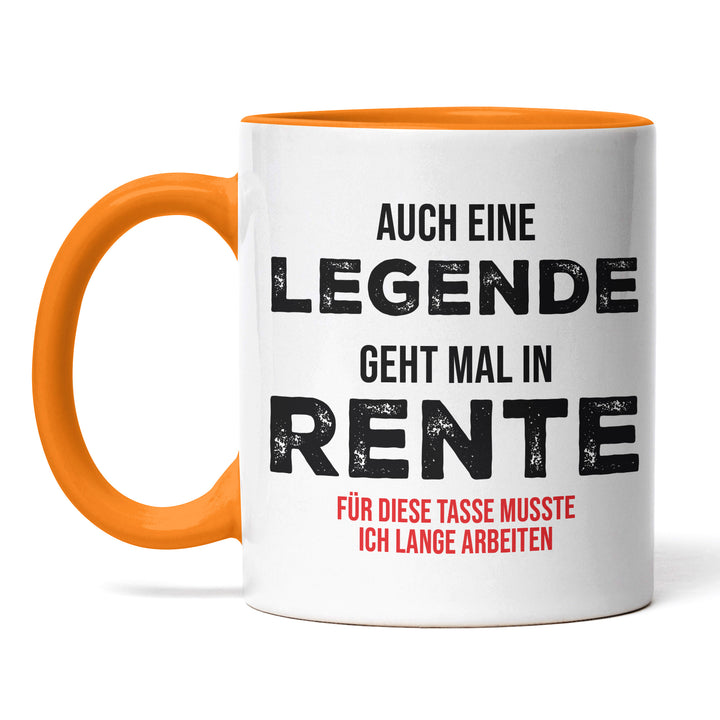 Tasse "Legende in Rente" – Perfekte Geschenk-Tasse für frischgebackene Rentner