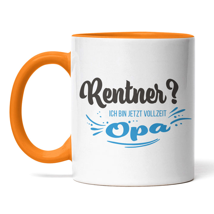 Tasse "Rentner, Vollzeit Opa" – Perfekte Geschenk-Tasse für stolze Großväter