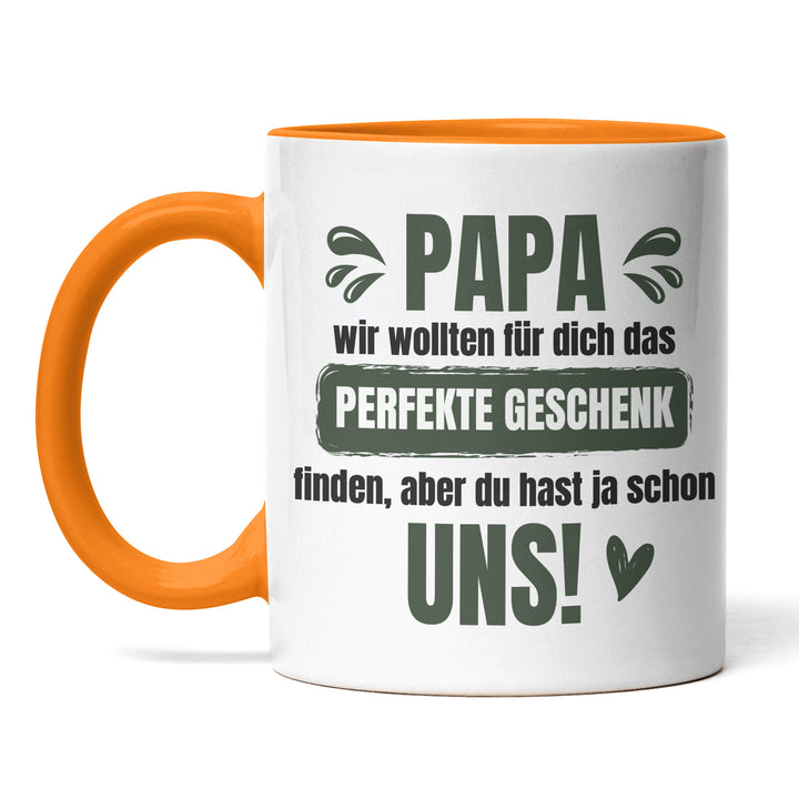 Lustige Tasse "Papa, das perfekte Geschenk" – Charmantes Geschenk für Väter