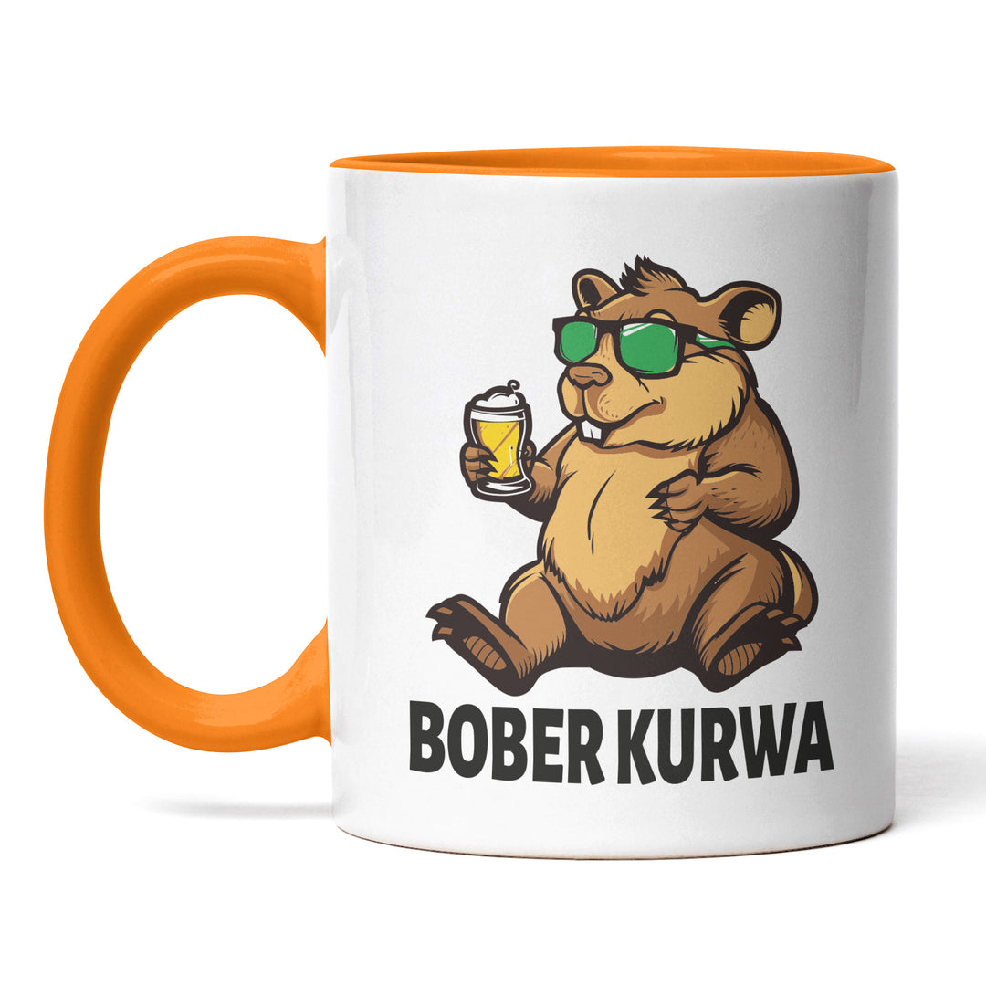 Lustige Tasse "Bober Kurwa" – Humorvolles Geschenk für jeden Anlass