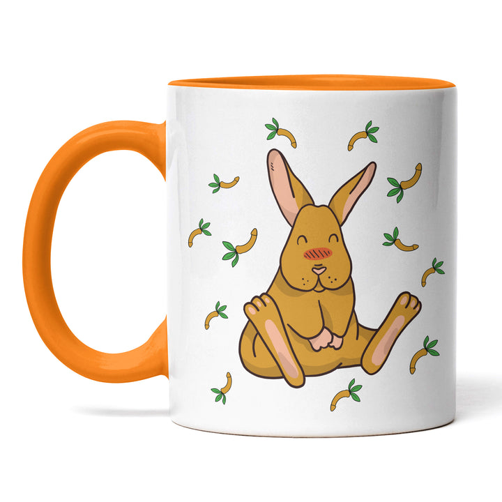 Lustige Tasse "Hase mit Penis-Möhren" – Freches Geschenk für Humorvolle