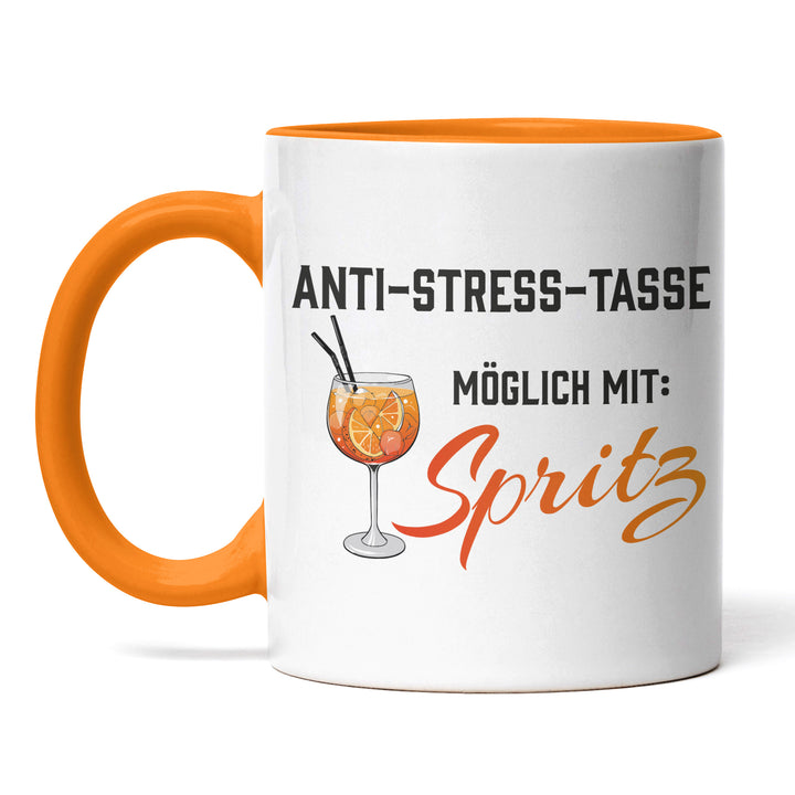 Lustige Tasse "Anti Stress Spritz" – Humorvolles Geschenk für Aperol-Fans