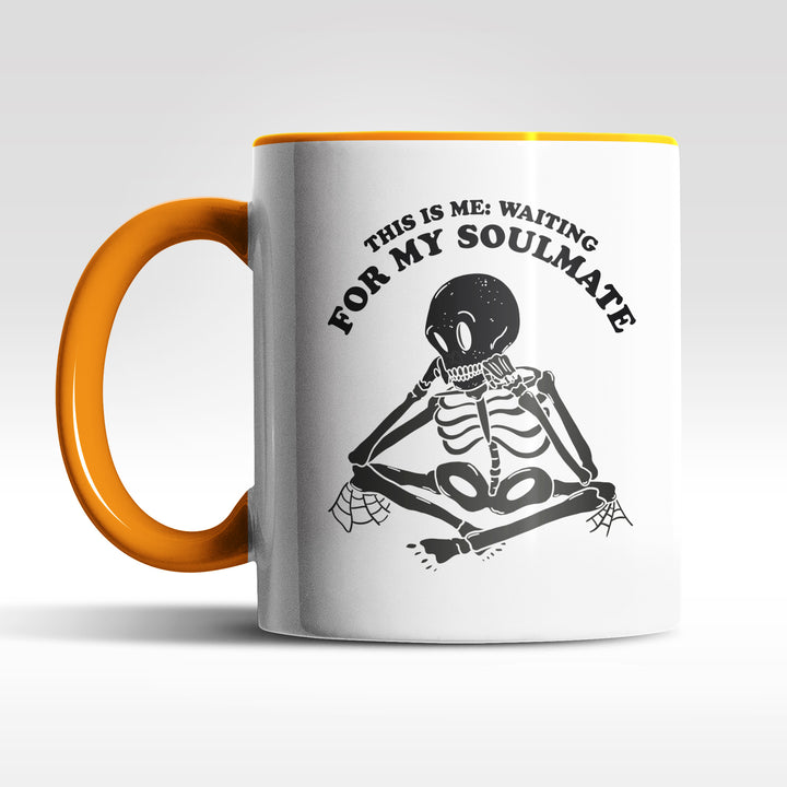 Lustige Tasse "Waiting for Soulmate" – Witzige Geschenkidee