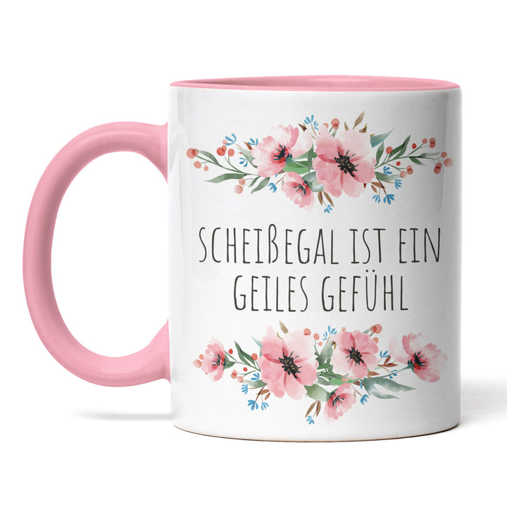 Tasse "Scheißegal ist ein geiles Gefühl" – Lustige Sarkasmus-Tasse für Büro & Alltag