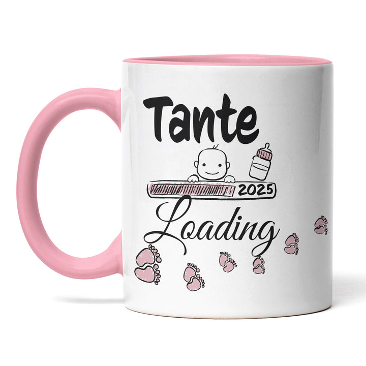 Lustige Tasse "Tante Loading" – Charmantes Geschenk für werdende Tanten