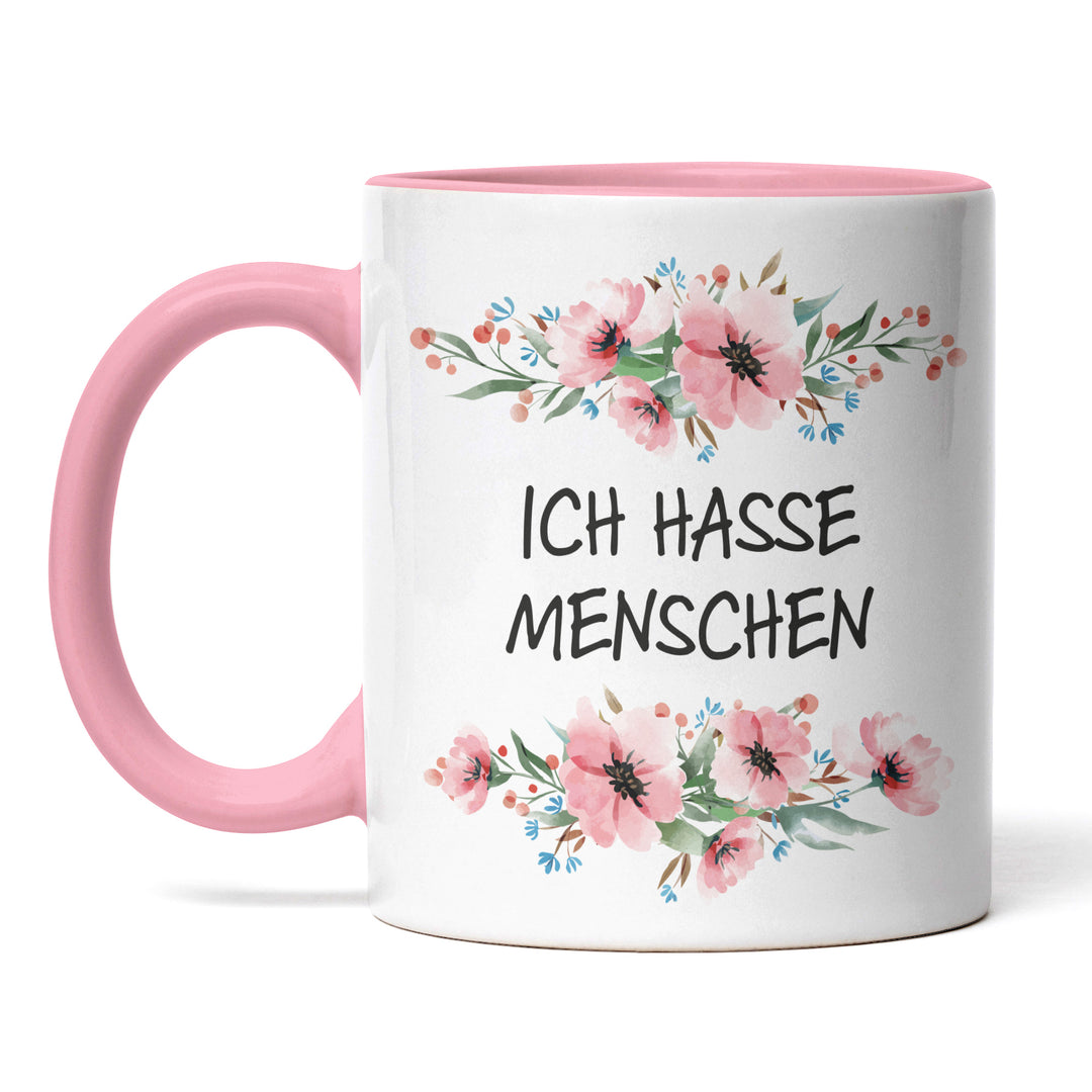 Tasse "Ich hasse Menschen" – Perfektes Geschenk für introvertierte Kaffeejunkies