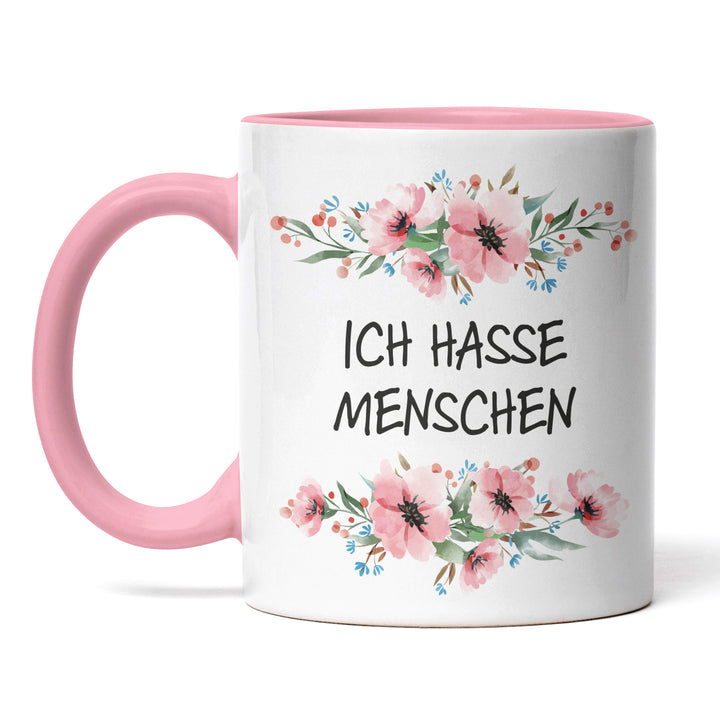 Tasse "Ich hasse Menschen" – Perfektes Geschenk für introvertierte Kaffeejunkies