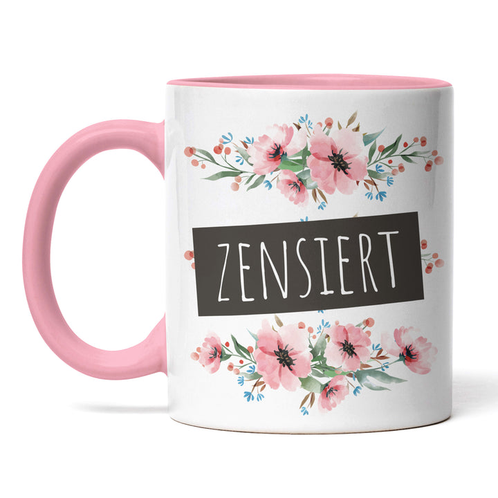 Tasse "Zensiert" – Lustige Statement-Tasse für Ironie & Humor