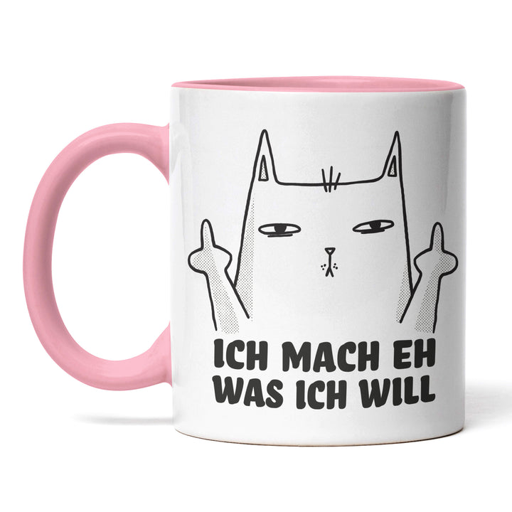 Lustige Tasse "Mache was ich will" – Freches Geschenk mit Katzenmotiv