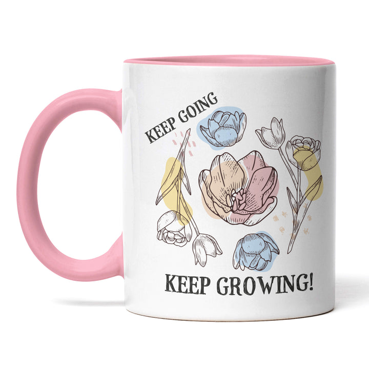 Tasse "Keep Going, Keep Growing" – Perfekte Motivation für den Alltag